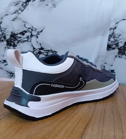 Modern Outdoor Sneakers – Stylish Black, White, and Olive Design